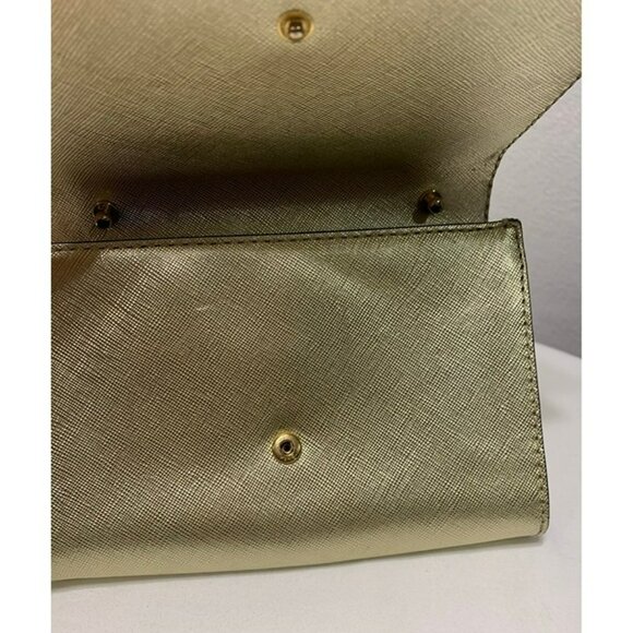 Kate Spade Cedar Street Cami Clutch Gold PWRU4634 NO STRAP - Picture 8 of 10